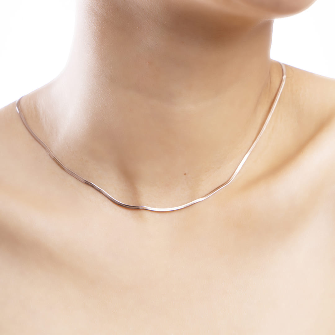 Rose Gold Snake Chain Necklace