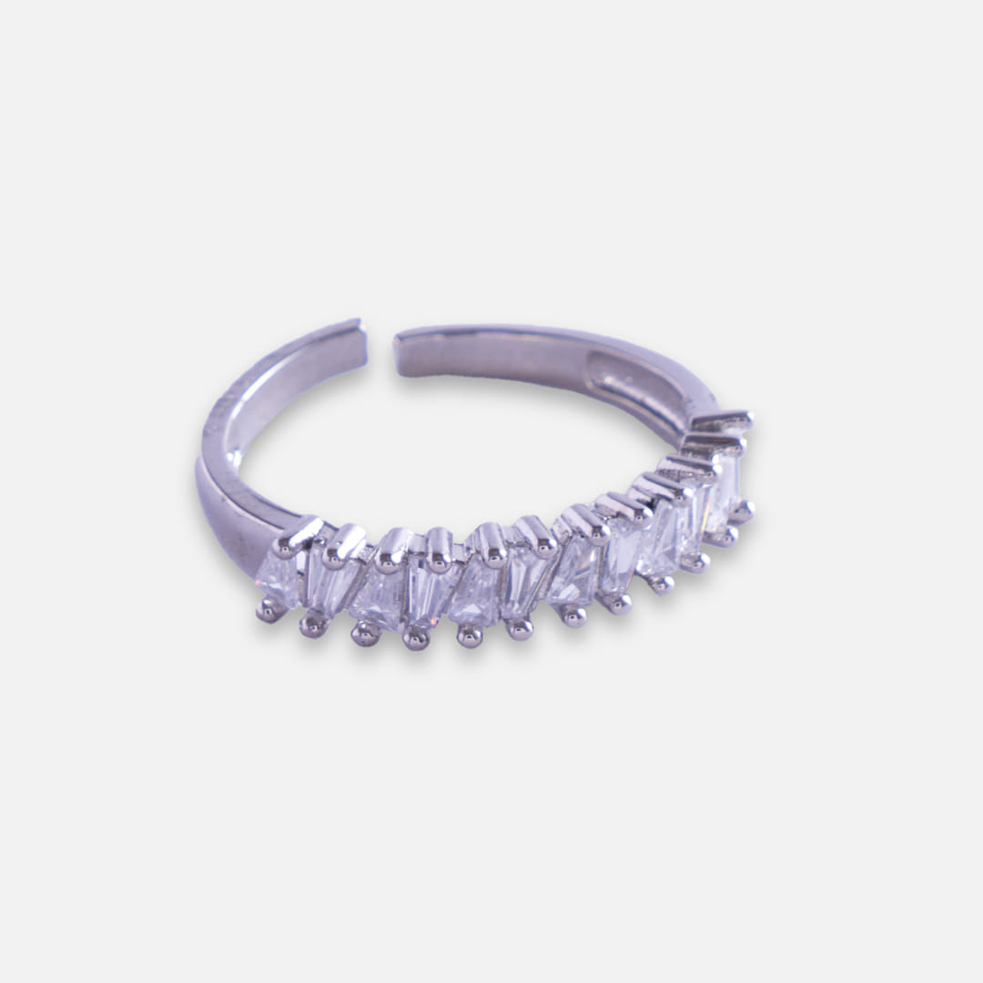 Silver Baguette Eternity Ring