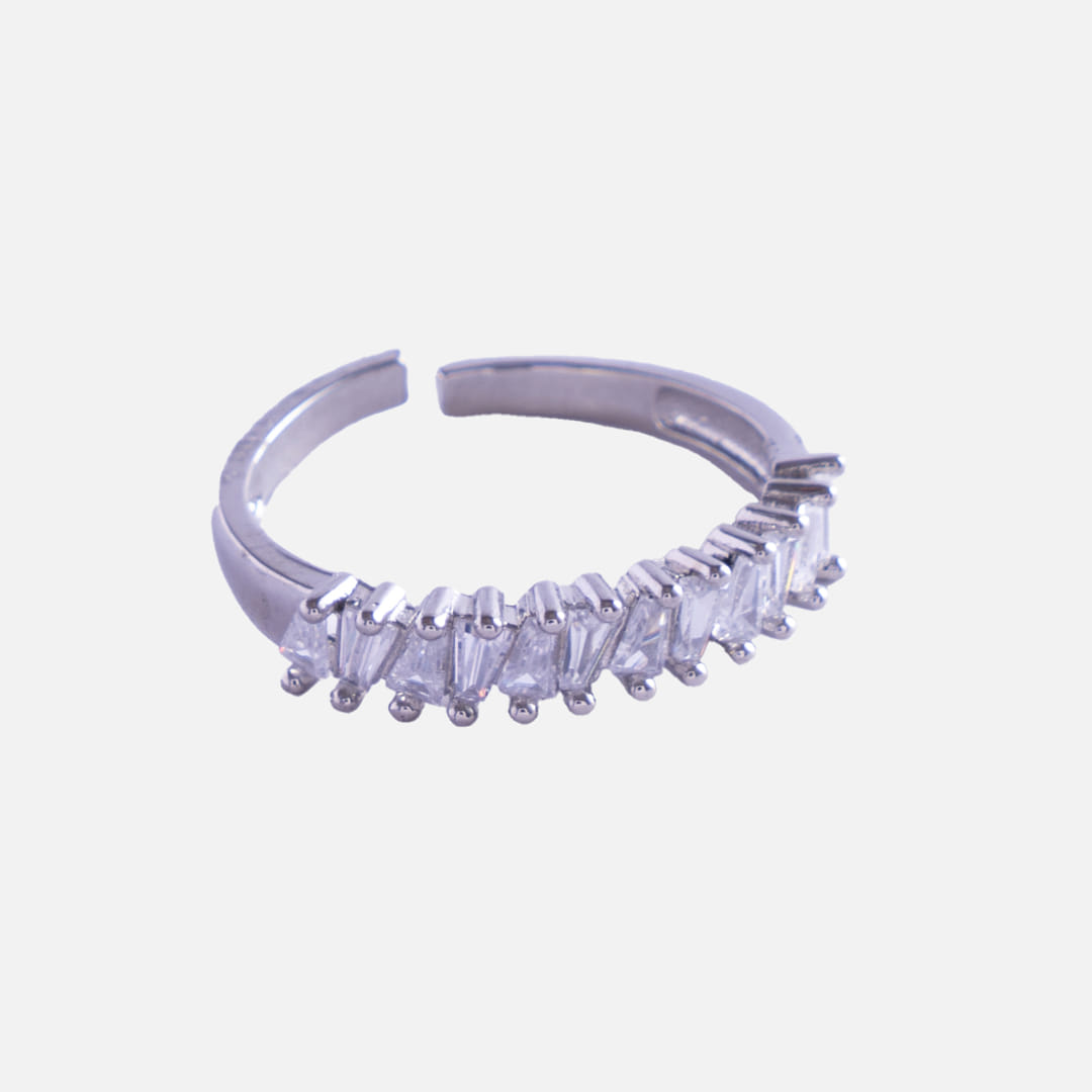 Silver Baguette Eternity Ring