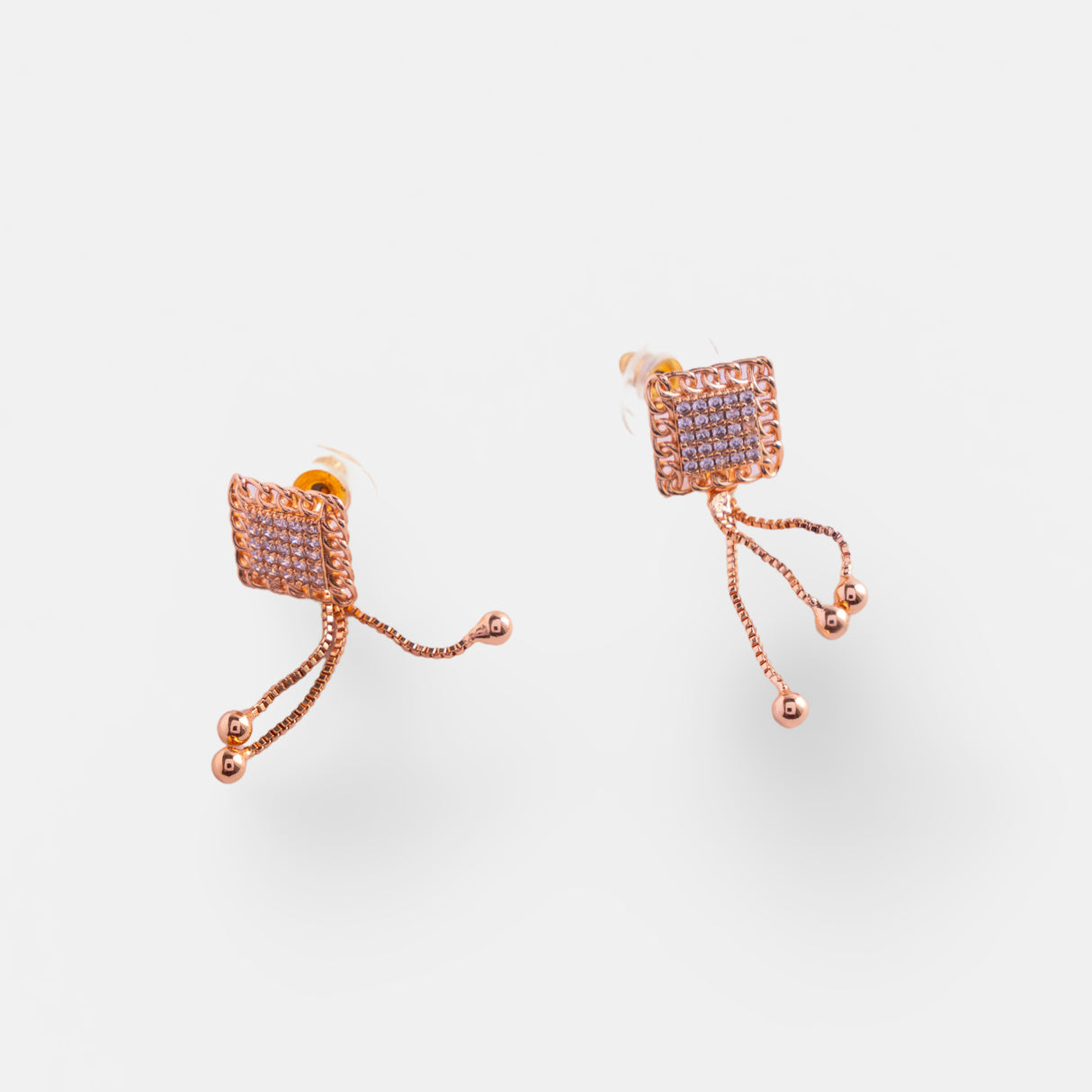 Twirl Dangle Stud Earrings