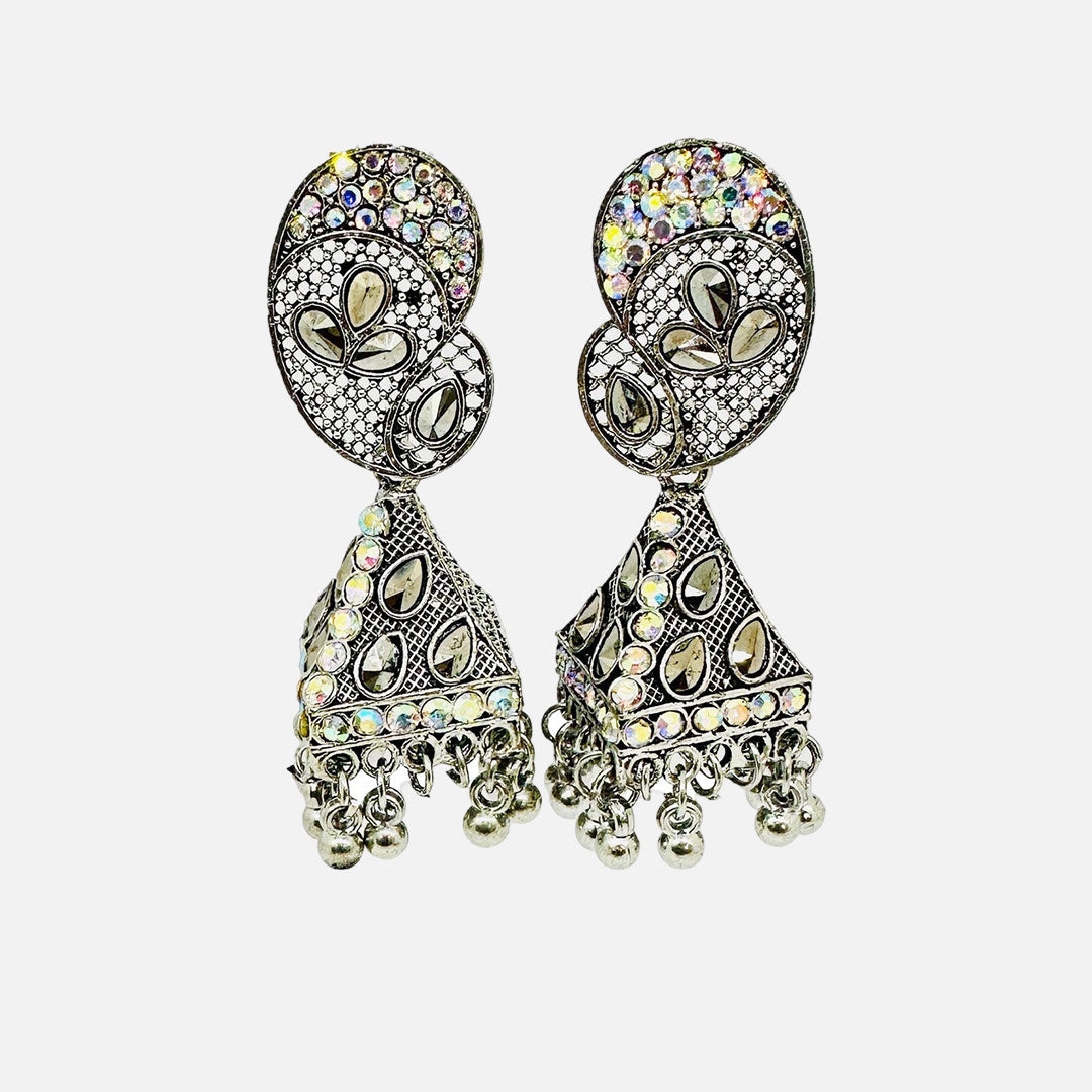 Vintage Silver Jhumka Earrings