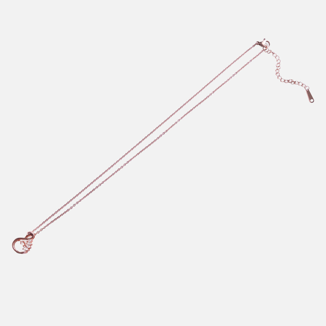 Rose Gold Heart Chain Pendant