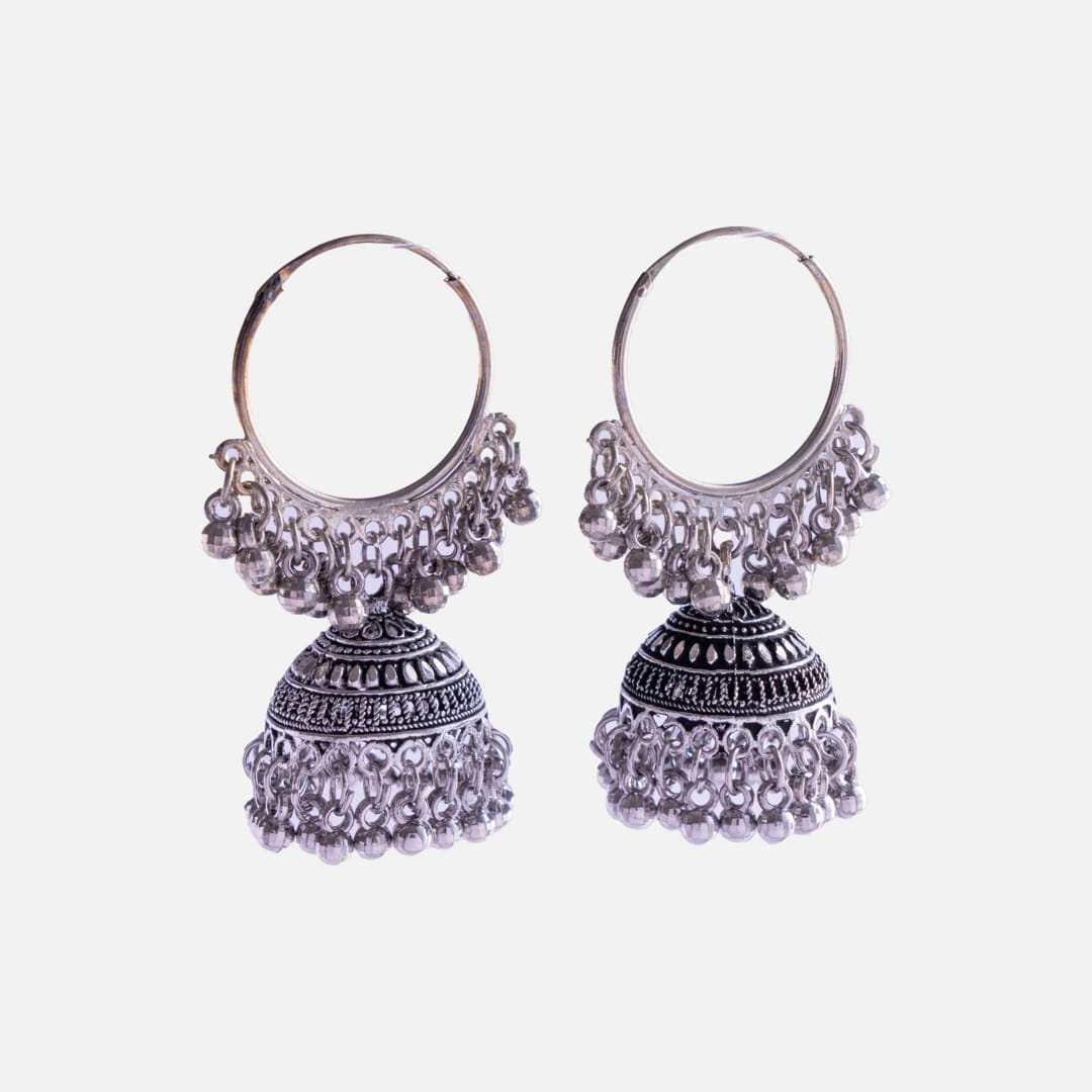 Hoop-Style Jhumka Earrings