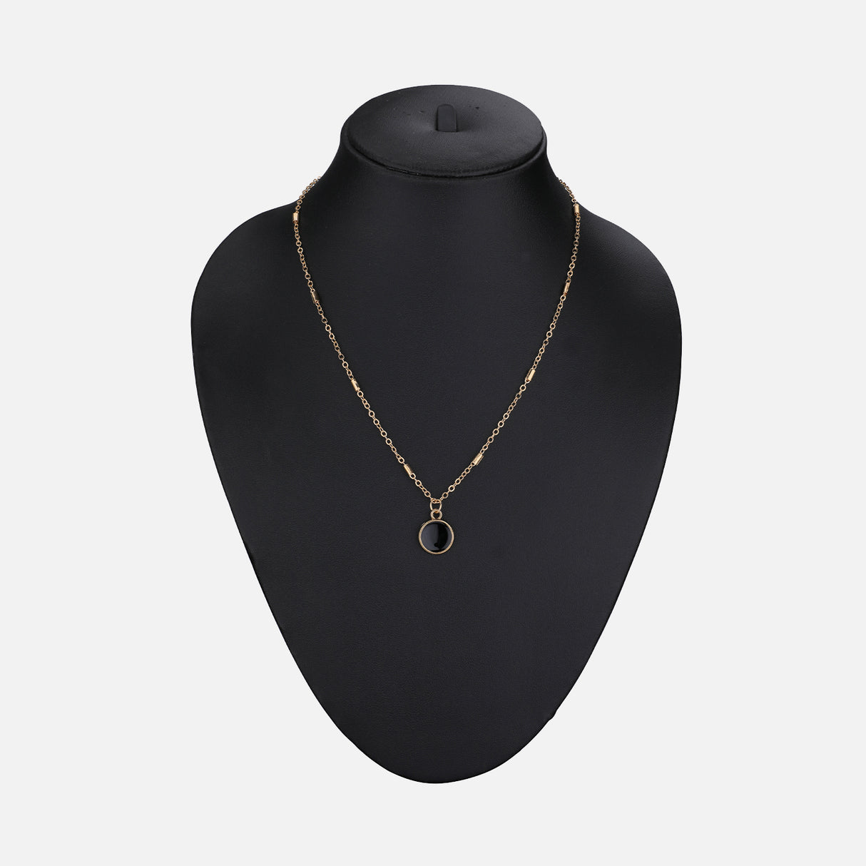Black Onyx Chain Pendant Necklace