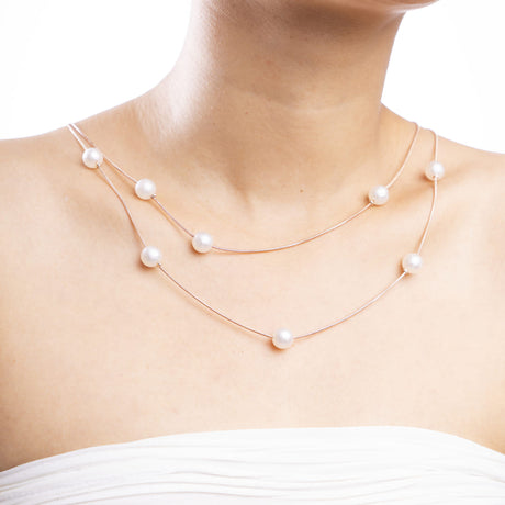 Minimalist Double-Layer Pearl Necklace