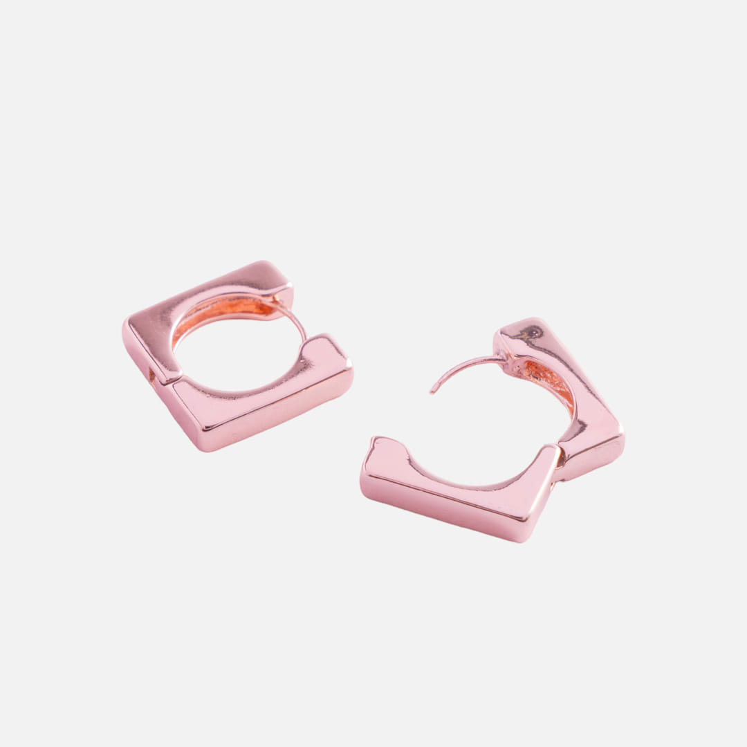 Polished Geometric Hoop Earrings