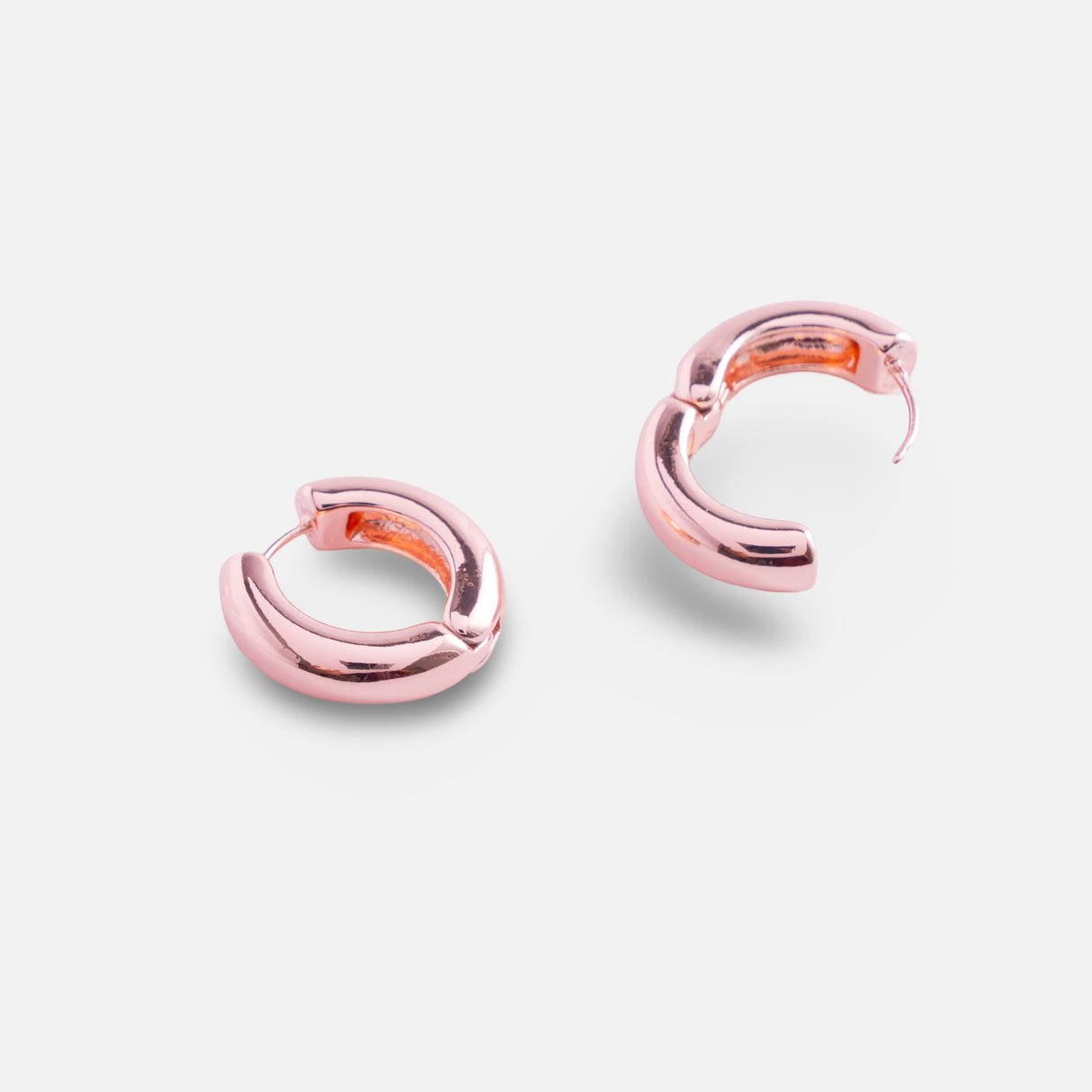 Classic Rose Gold Hoop Earrings