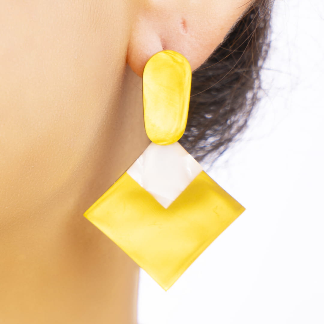 Statement Geometric Drop Earrings