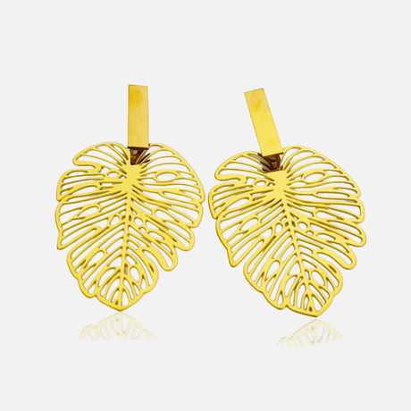Nature-Inspired Leaf Drop Earrings