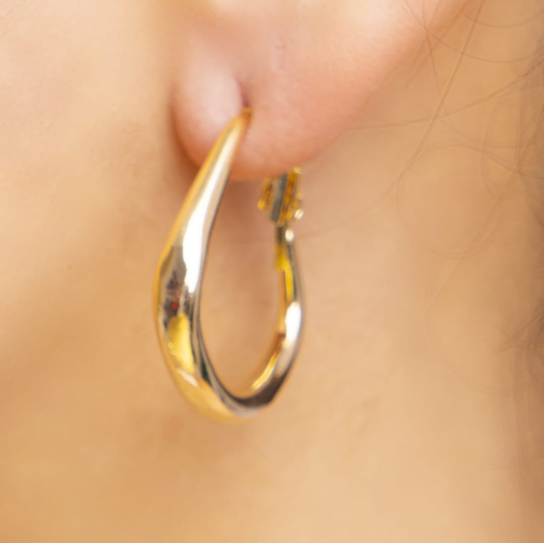 Teardrop Hoop Earrings