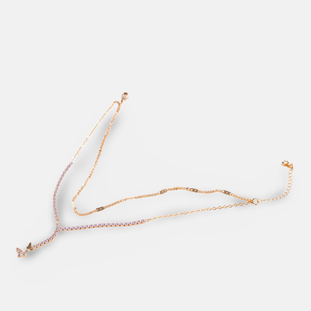 Gold Butterfly Anklet