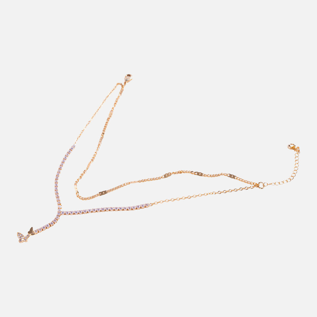 Gold Butterfly Anklet