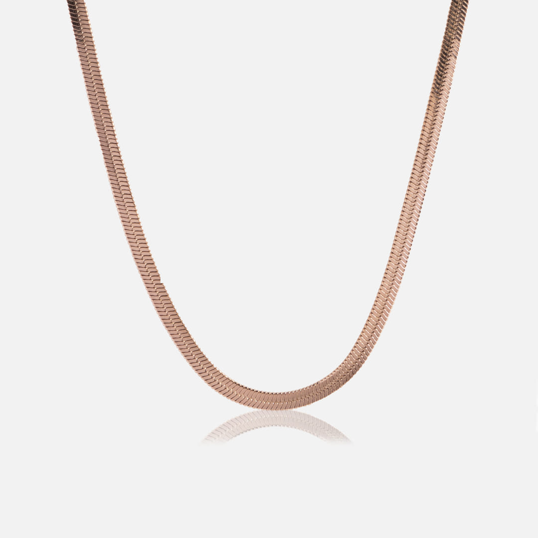 Rose Gold Snake Chain Necklace