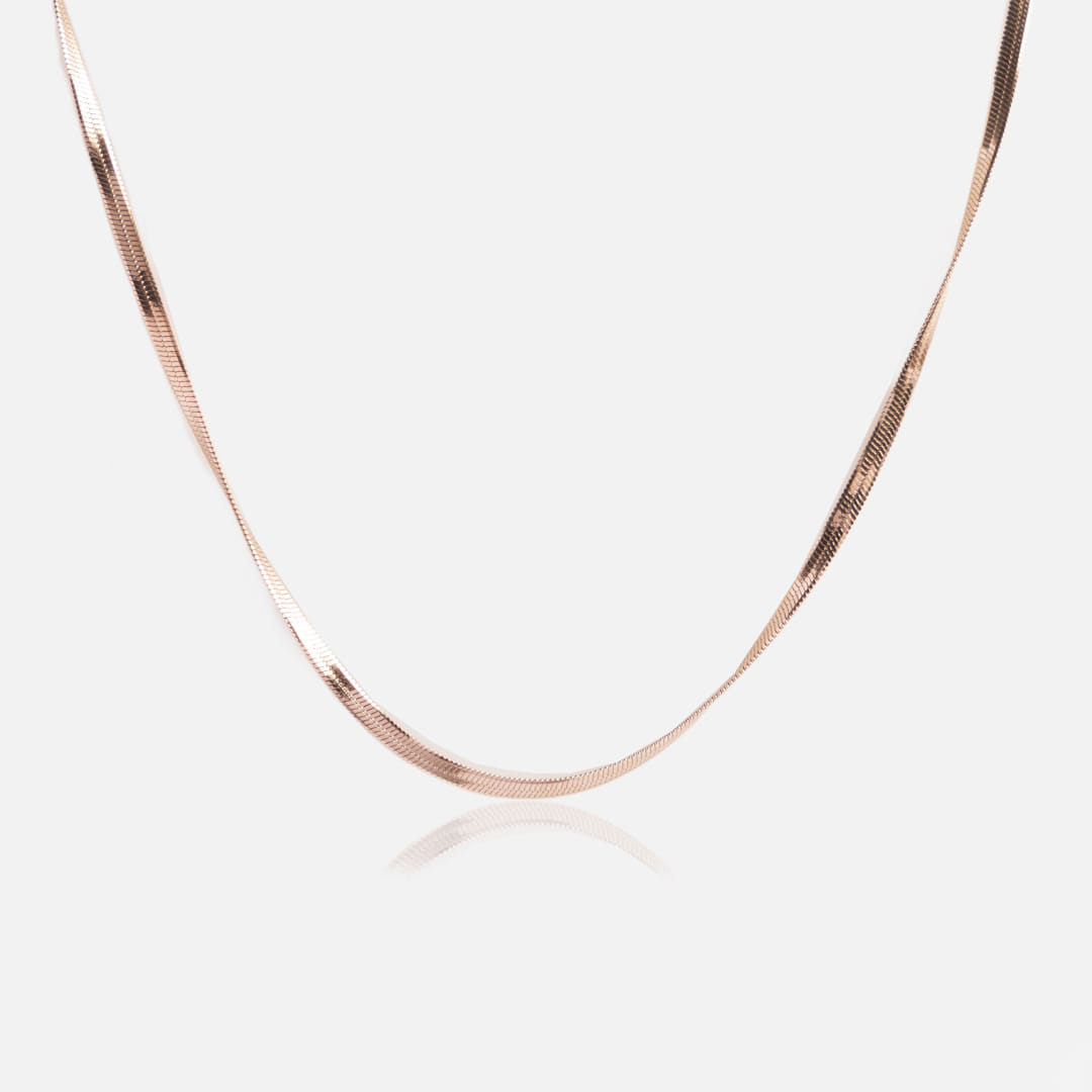 Rose Gold Snake Chain Necklace