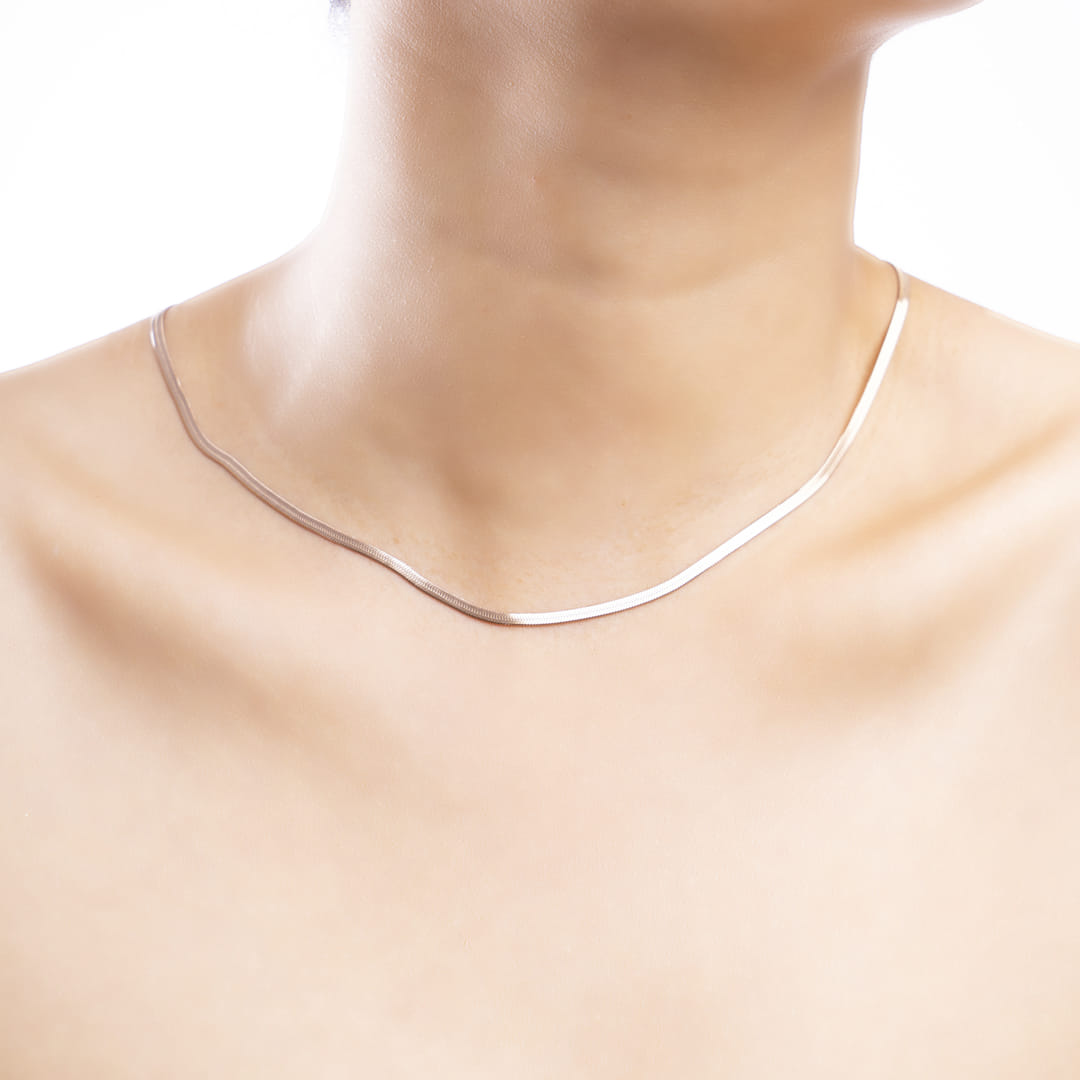 Rose Gold Snake Chain Necklace