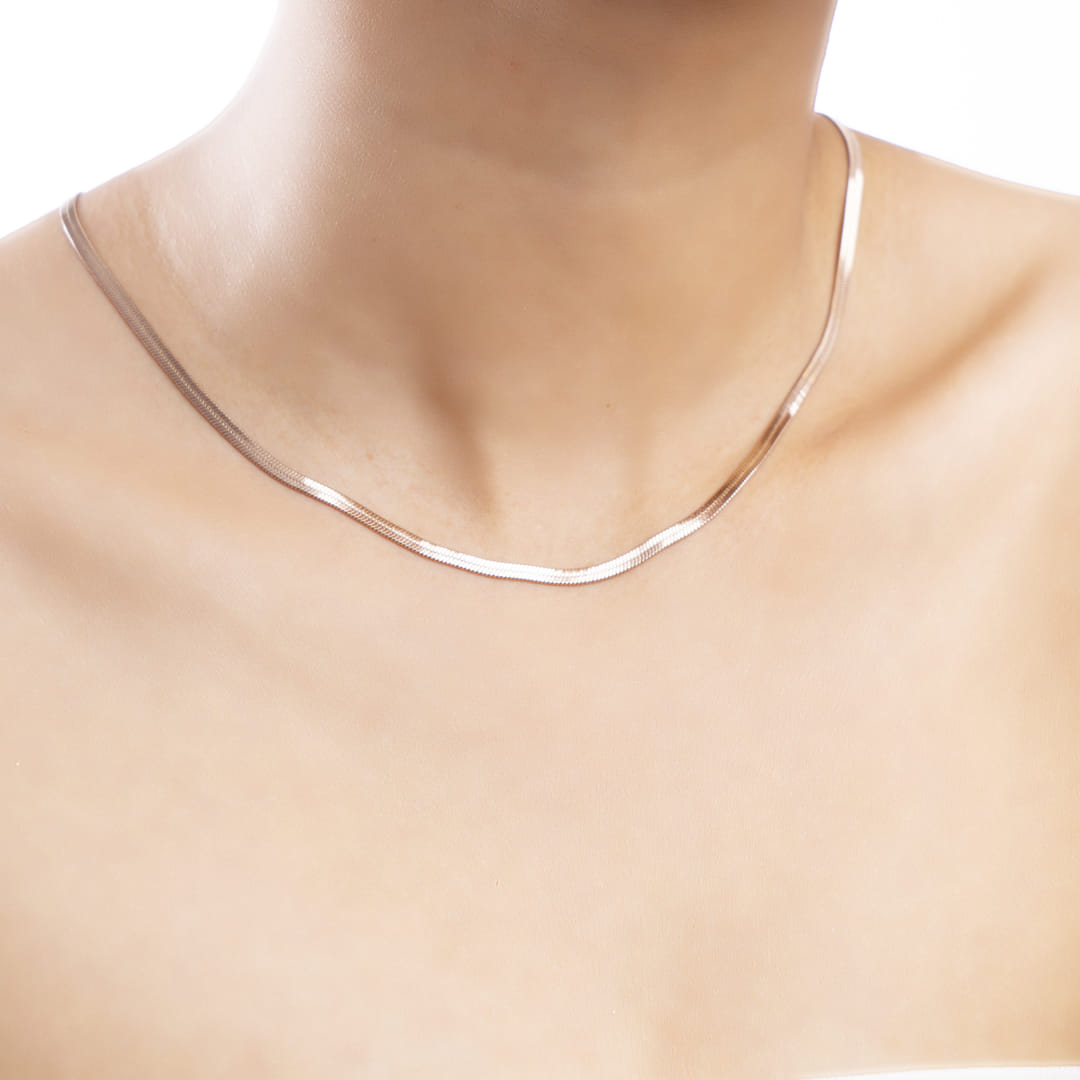 Rose Gold Snake Chain Necklace