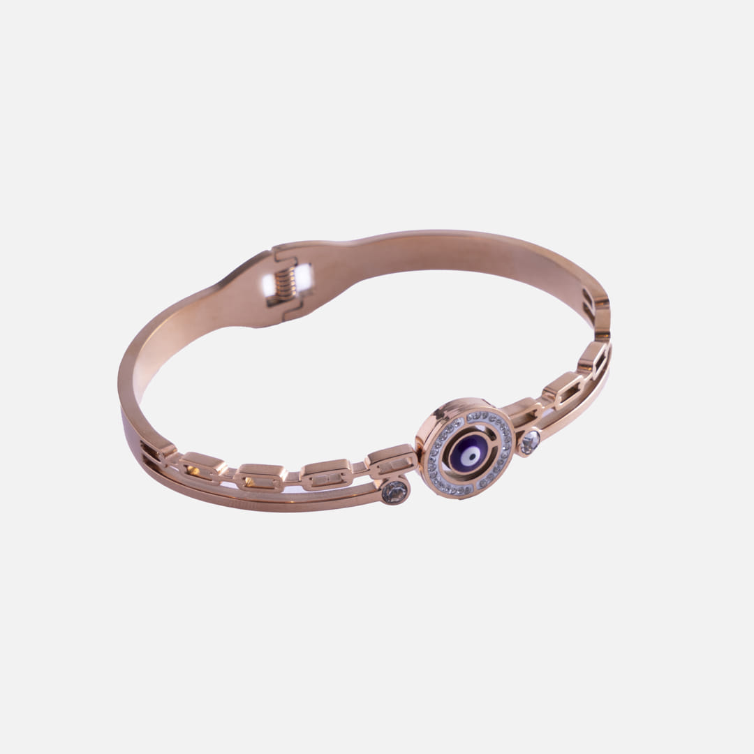 Rose Gold Evil Eye Bracelet