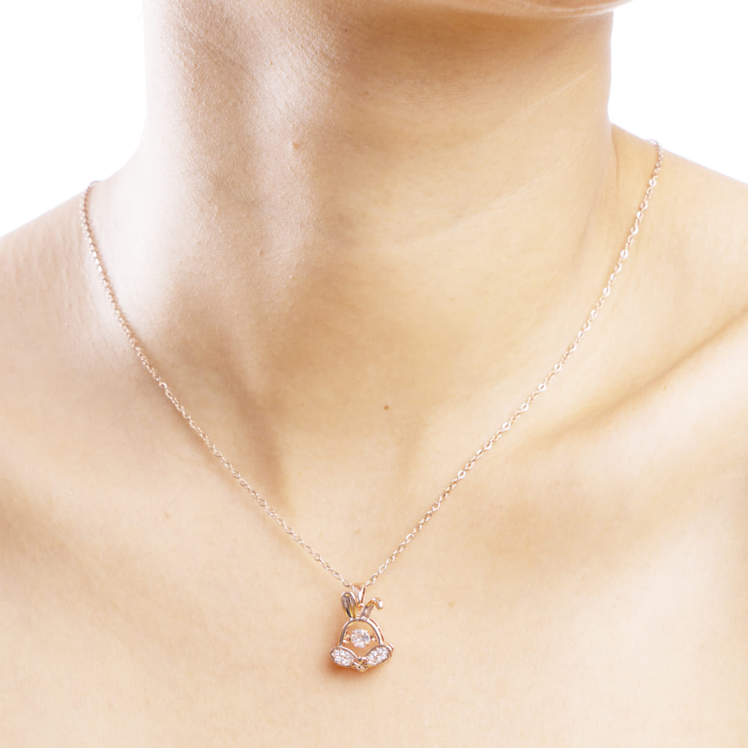 Rose Gold Bell-Shaped Chain Pendant