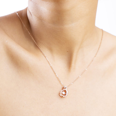 Rose Gold Heart Chain Pendant