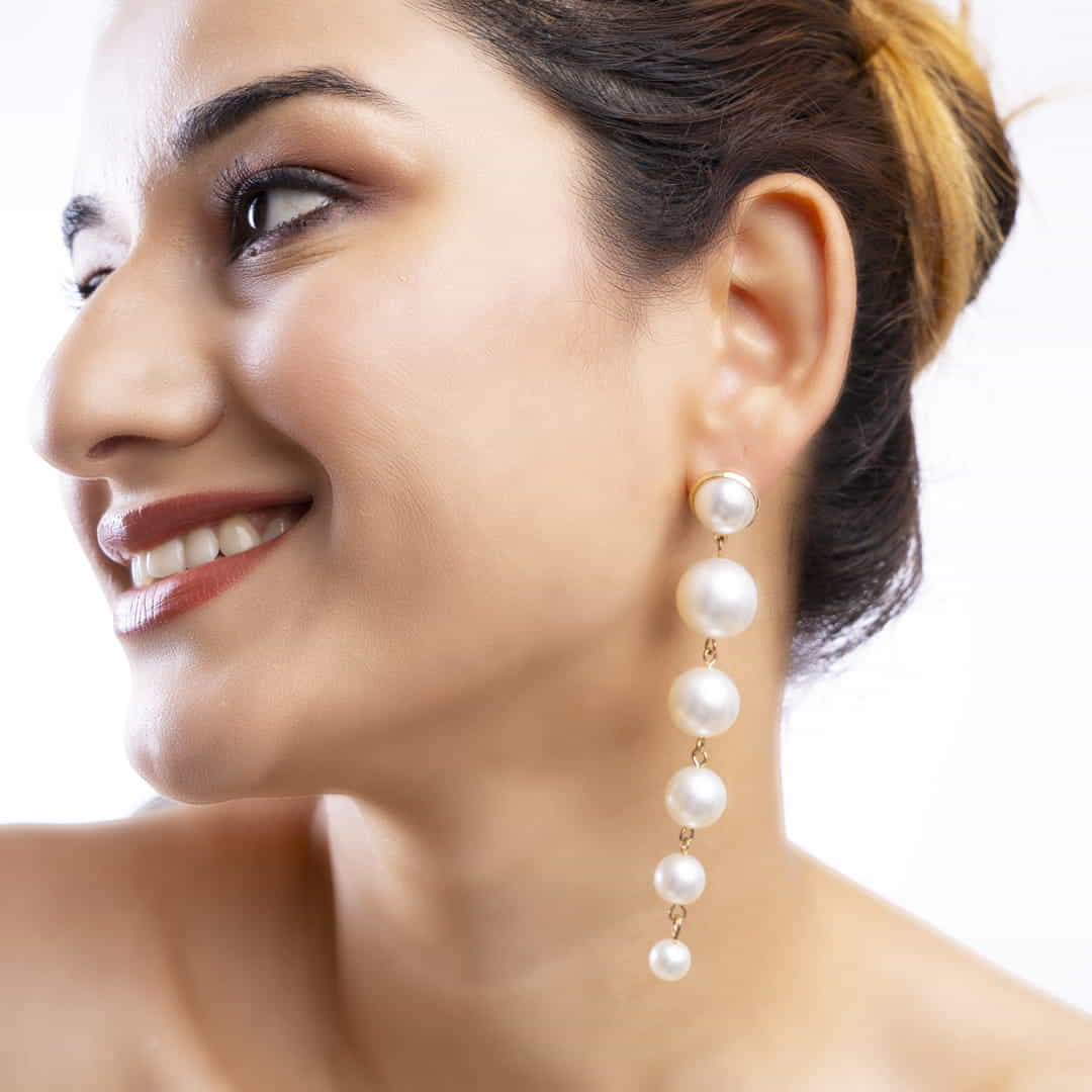 Elegant Pearl Drop Earrings