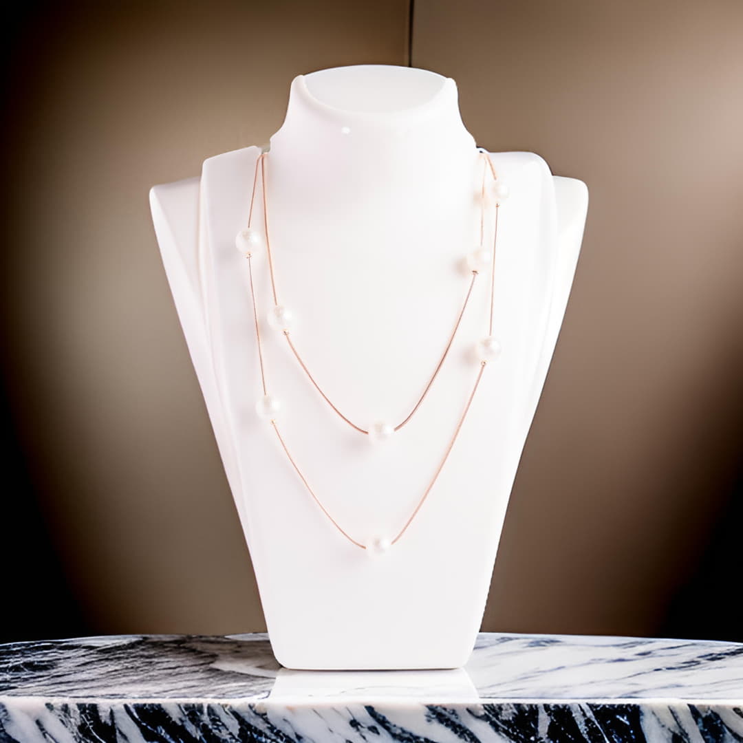 Minimalist Double-Layer Pearl Necklace