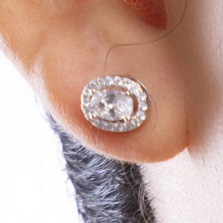 Oval Radiance Chain Pendant and Earrings Set