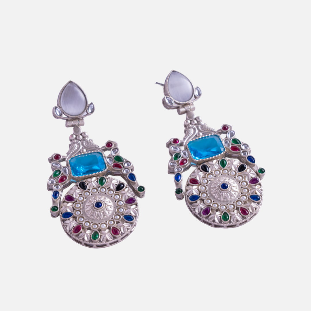 Multicolored Statement Earrings