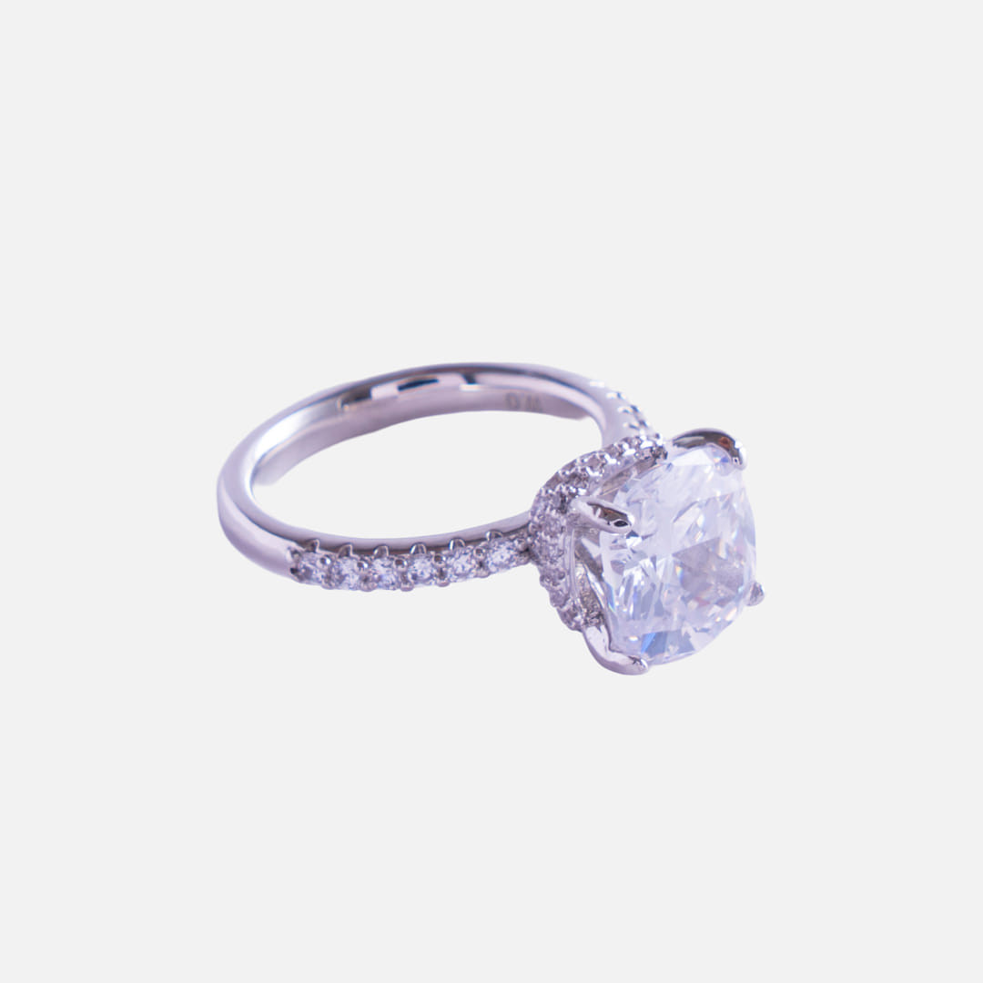 Radiant Halo American Diamond Ring