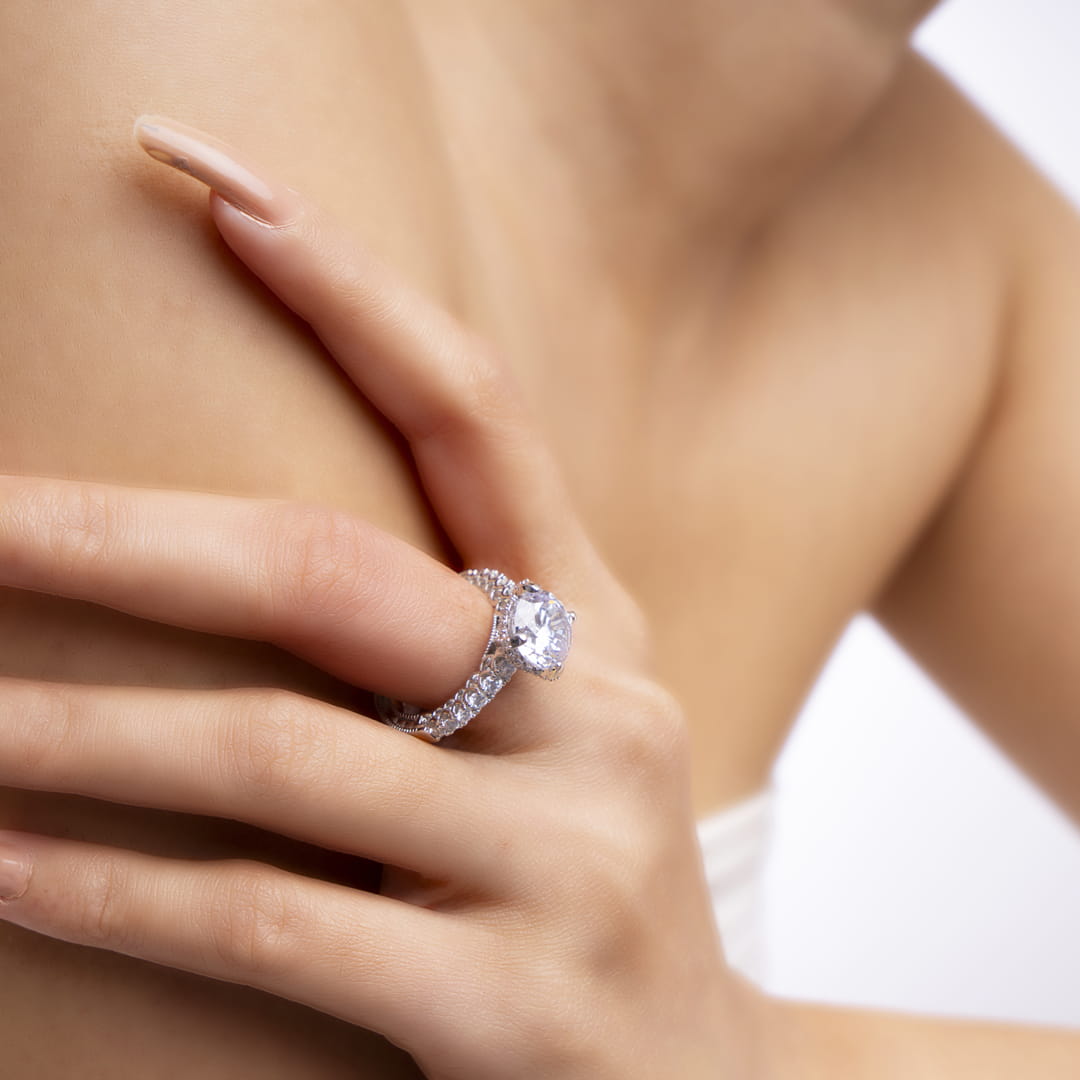 Classic Elegance American Diamond Ring Set