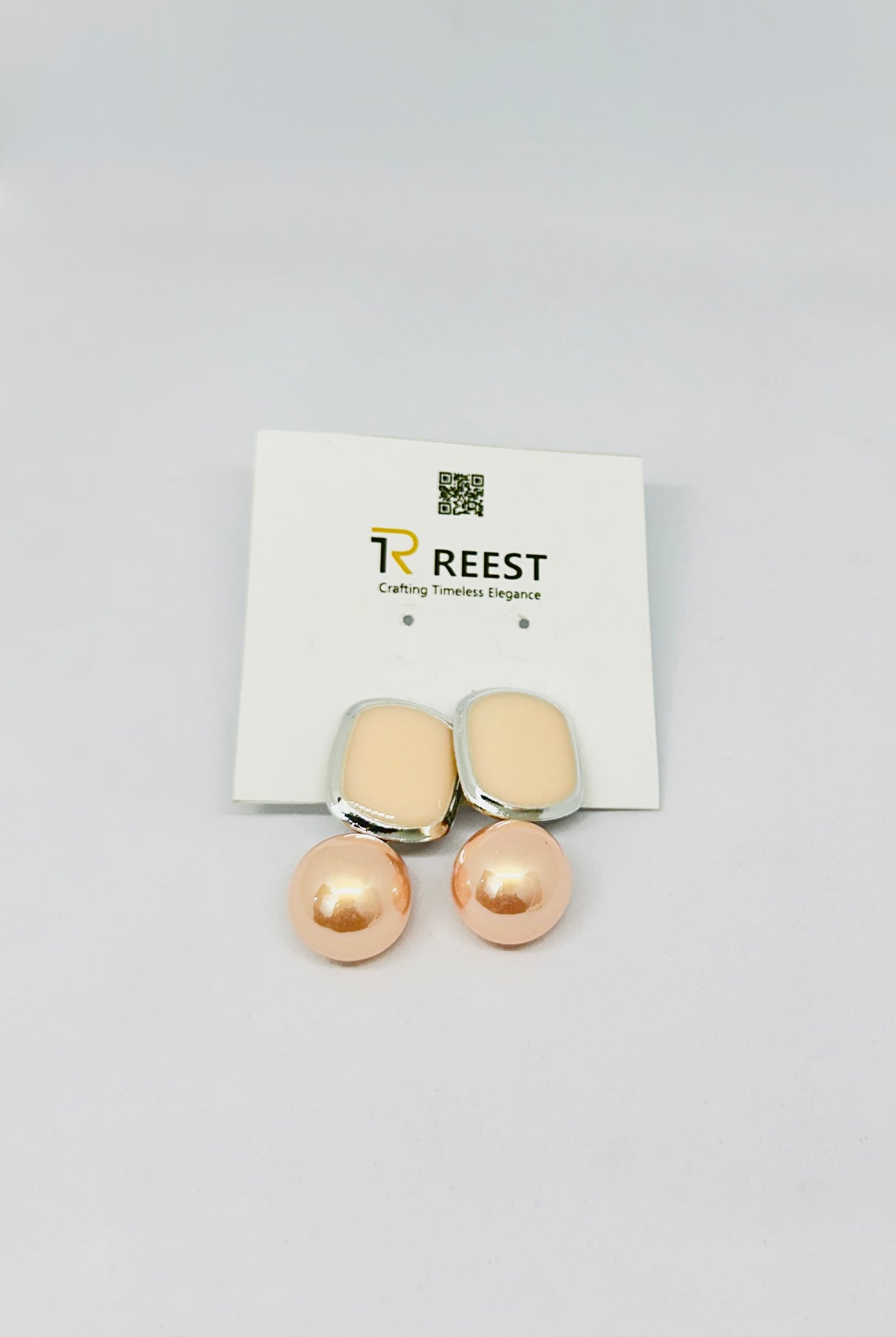 Minimalist Dual-Tone Drop Earrings