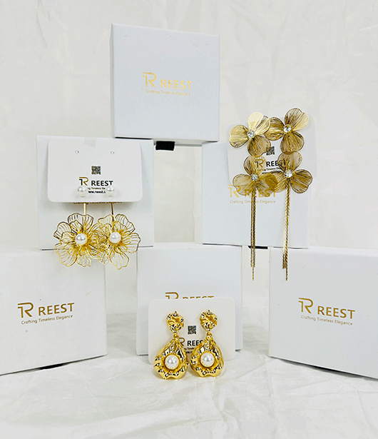 Exquisite Floral Earring Combo Set – Anti-Tarnish Gold-Tone Designs