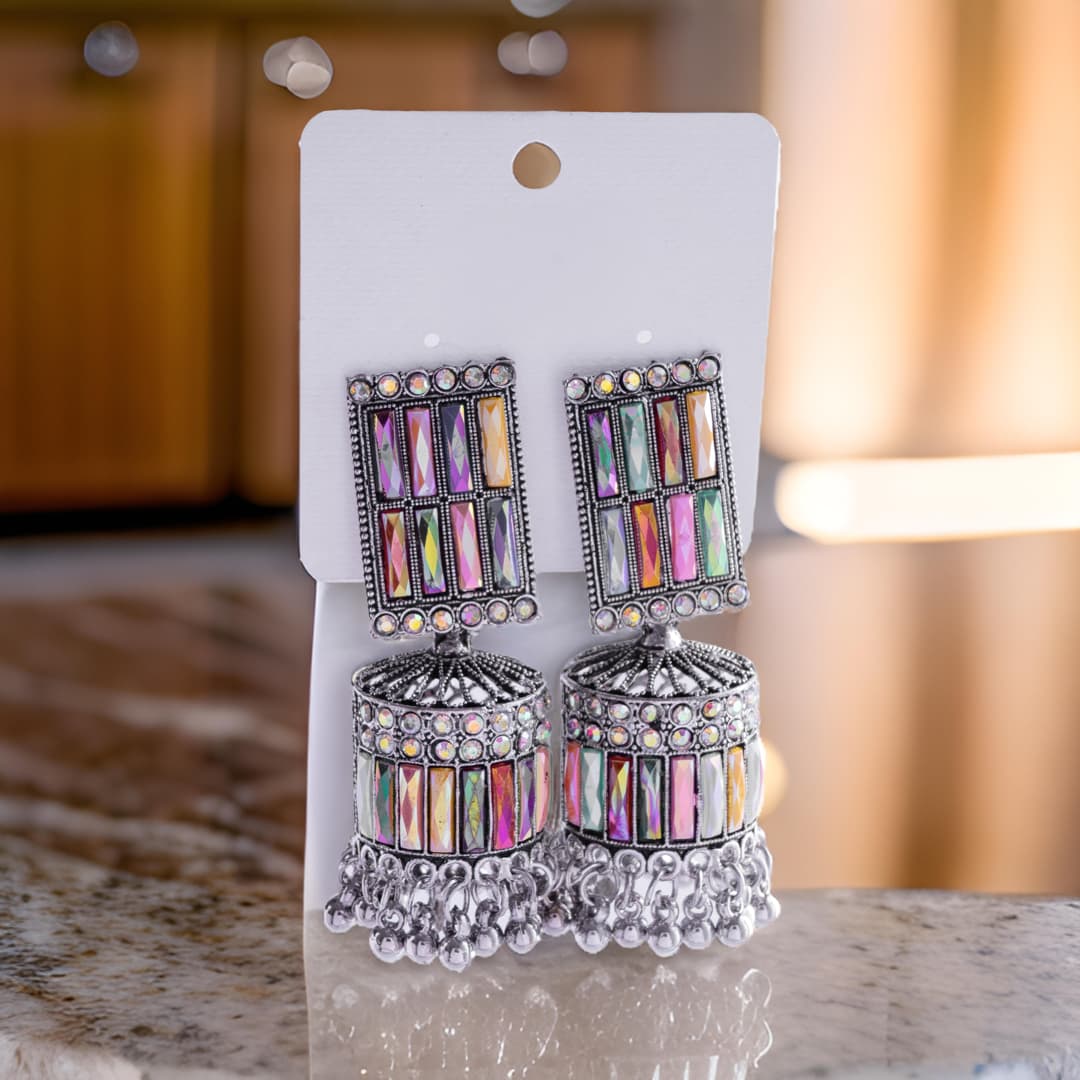 Vibrant Multicolor Jhumka Earrings