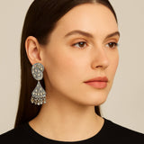 Vintage Silver Jhumka Earrings