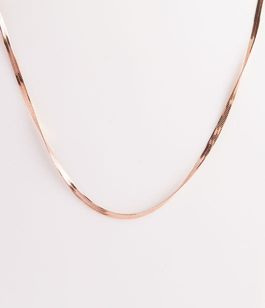 Rose Gold Snake Chain Necklace