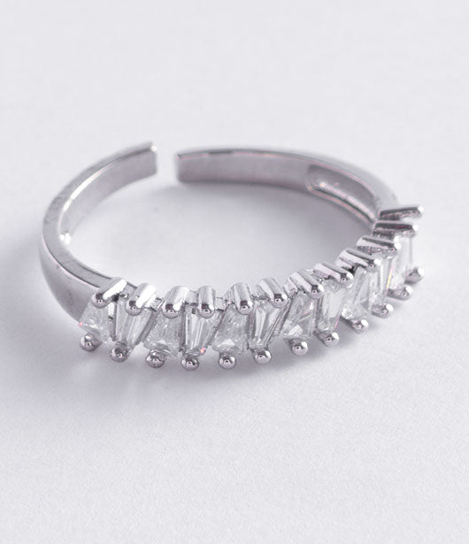 Silver Baguette Eternity Ring