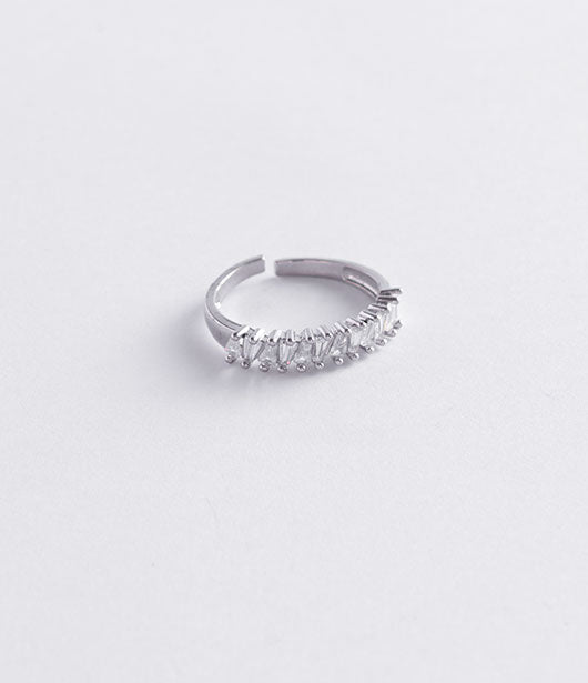 Silver Baguette Eternity Ring