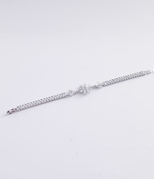 Silver-Toned Starburst Bracelet