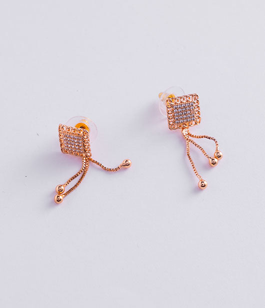 Twirl Dangle Stud Earrings