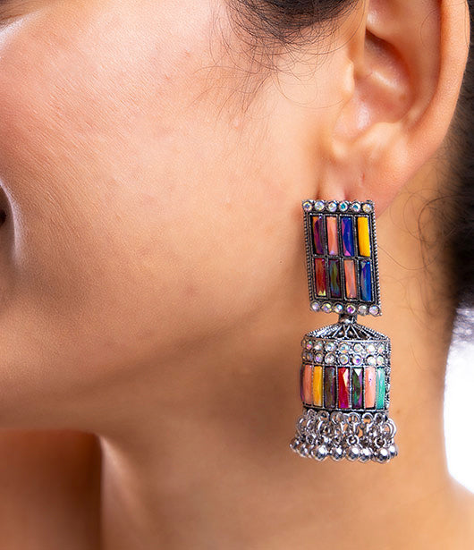 Vibrant Multicolor Jhumka Earrings