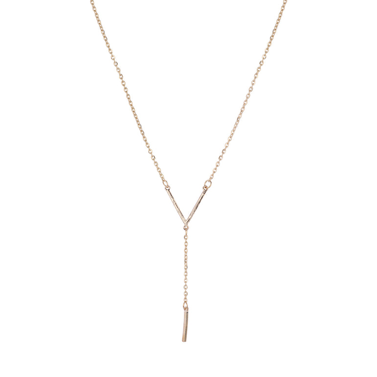 Minimalist Y-Shape Bar Necklace