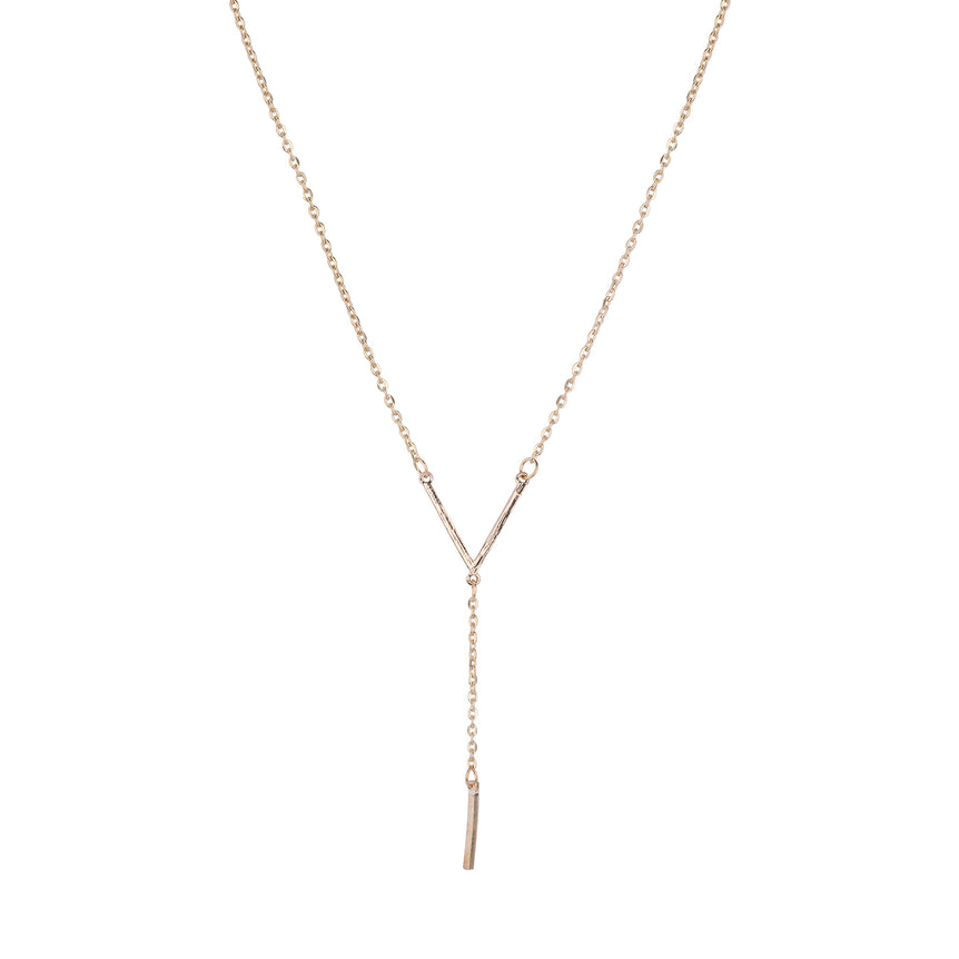 Minimalist Y-Shape Bar Necklace