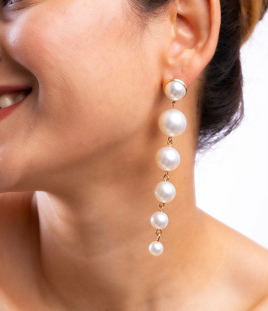 Elegant Pearl Drop Earrings