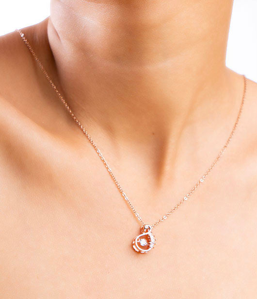 Rose Gold Heart Chain Pendant