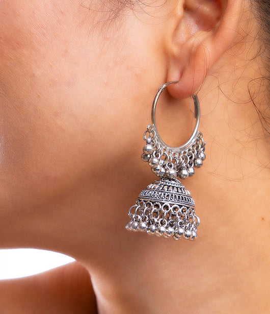 Hoop-Style Jhumka Earrings