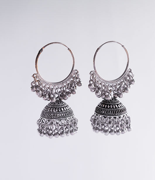 Hoop-Style Jhumka Earrings