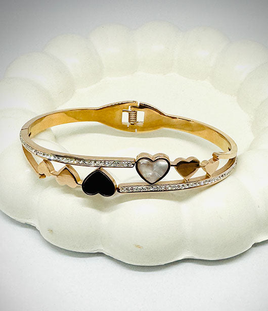 HeartGlam Bangle Bracelet