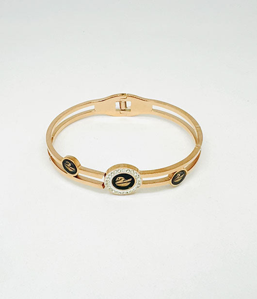 Elegant Swan Bangle Bracelet