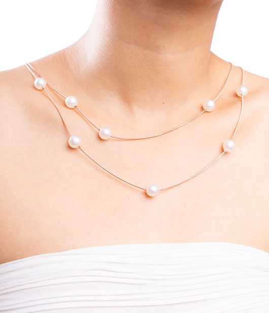 Minimalist Double-Layer Pearl Necklace