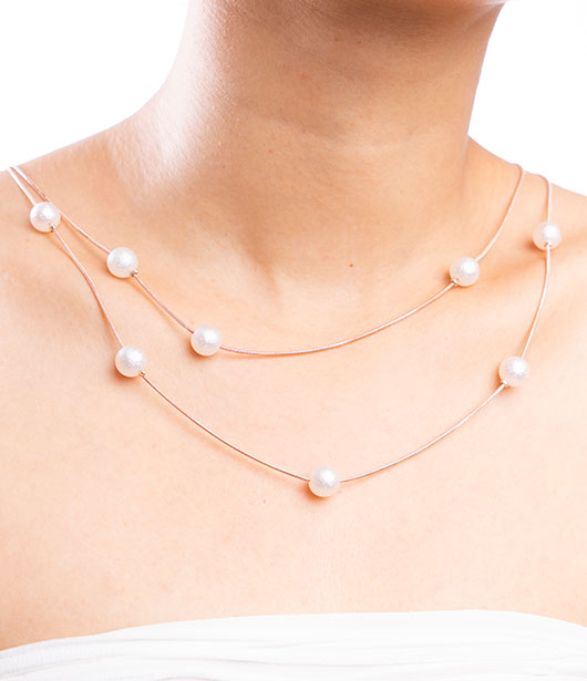 Minimalist Double-Layer Pearl Necklace