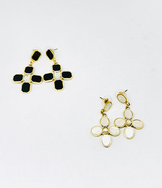 Geometric Drop Earrings Set  [ PAIR OF 2 ]